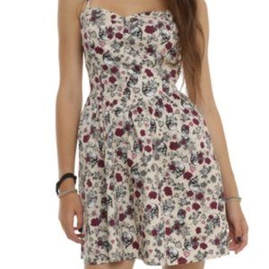 Hot Topic Rose and Skull Dress